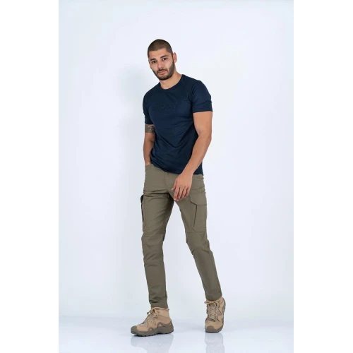 Astüm Outdoor Taktik Pantolon Ripstop Çok Cepli Kargo Pantolonu - 502 Haki2