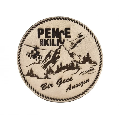 PENÇE KILIÇ HAREKATI - Deri PEÇ - Arma - Askeri Patch