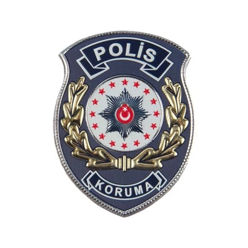 Astüm Polis Koruma Arması Yeni 3 Boyutlu