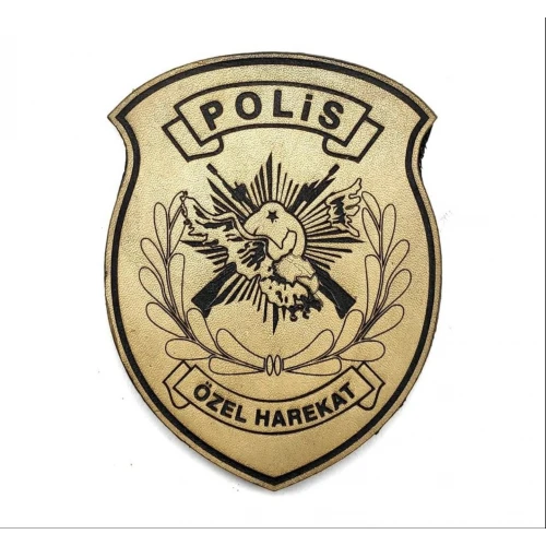 POLİS ÖZEL HAREKAT Deri PEÇ- Arma - Patch