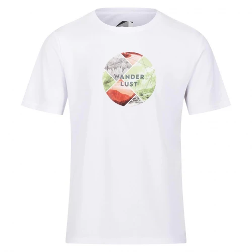 Regatta Fingal Slogan II Erkek T-Shirt-BEYAZ