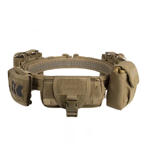Astüm Set Güvenlik Kemer Savaş Kamuflaj Molle Yardımcı Görev Taktik Kemer Bej
