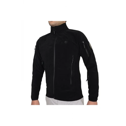 Astüm Siyah 5 Cepli Soğuk Geçirmez Polar Ceket