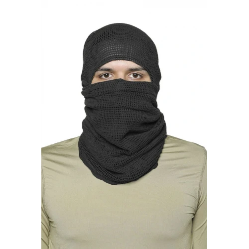 Astüm Siyah Kare Fileli Fular, Askeri Puşi, Gizlenme Ağı