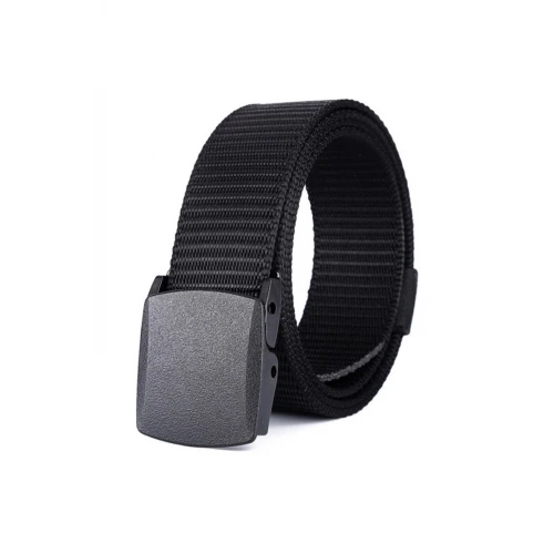 Astüm Siyah Plastik Tokalı Kapaklı Kemer Palaska