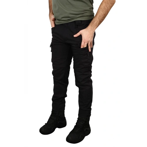 Astüm Siyah Tactical Çok Cepli Askeri Outdoor Kamp Yırtılmaz Kumaş Pantolon