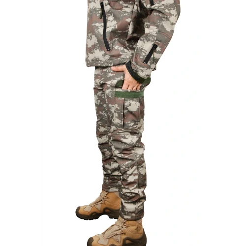 Astüm Softshell Pantolon (Komando) Su ve Rüzgar Geçirmez İçi Polarlı Kalın