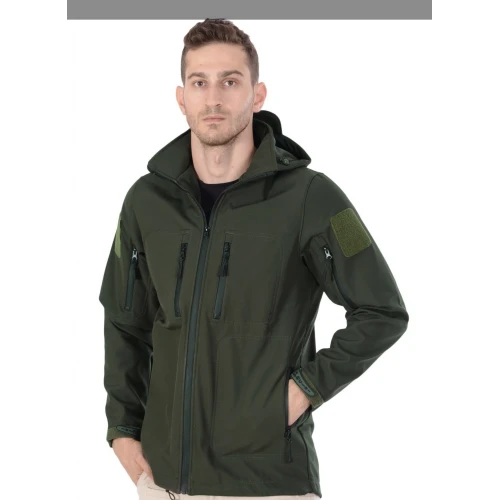 Astüm Softshell Su Ve Rüzgar Geçirmez Mont Haki