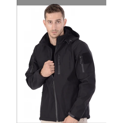 Astüm Softshell Su Ve Rüzgar Geçirmez Mont (siyah)