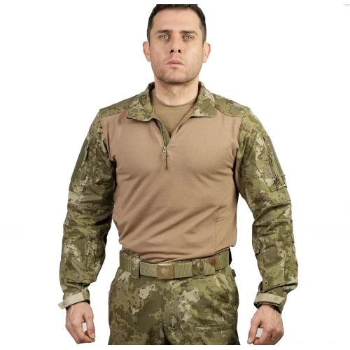 SUNGUR 4 Cepli Askeri Kamuflaj Operasyon Tişörtü Combat