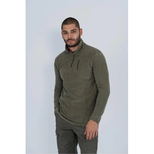 Astüm Yarım Fermuar Tactical Polar Combat Orjinal Haki - 903