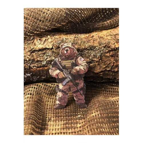 Tactical Bear Patch/Peç/Arma (9,2 x 5,2cm) Özel Tasarım Peç