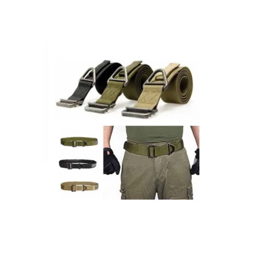 Astüm Tactical Model Erkek Haki Taktik Kemer Paraşüt Kemeri