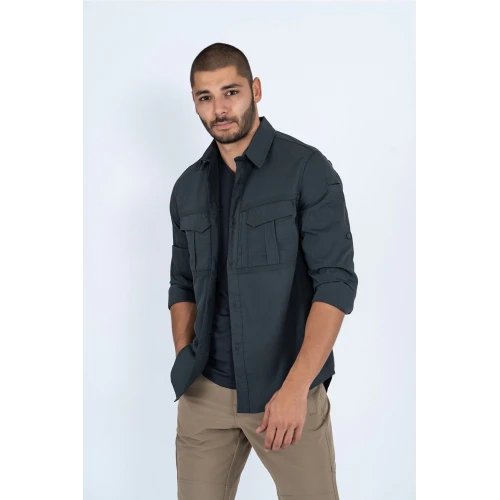 Astüm Combat Tactical Outdoor Taktik Gömlek Fermuar Cepli Koruma Swat Gömlek - 424