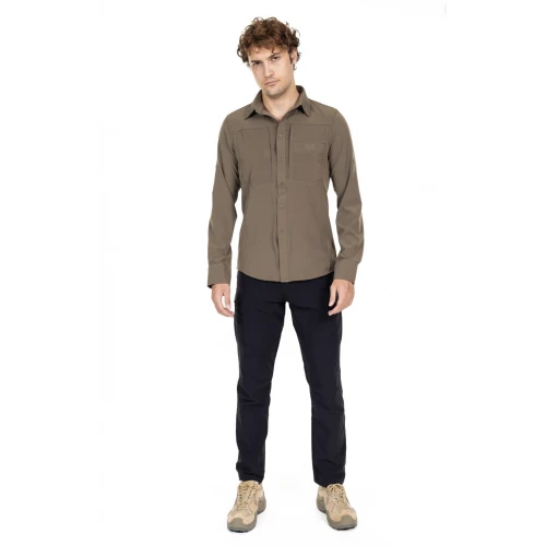 Taktik Outdoor Haki Likralı Gömlek 312