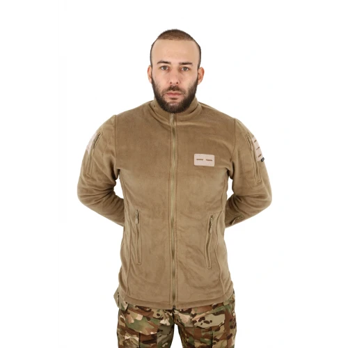 Astüm Taktik Polar Bej Erkek Askeri Polar Mont