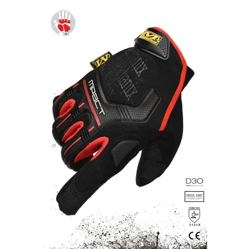 Astüm Taktikal Eldiven Kırmızı Renk