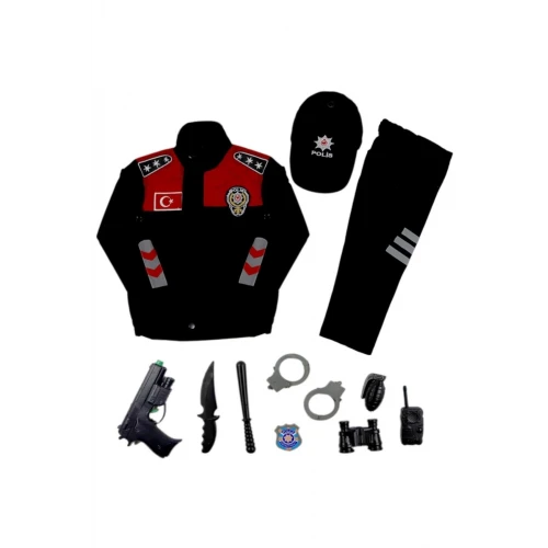 Astüm Yunus Polis Kostümü Çocuk Kıyafeti Oyuncaklı