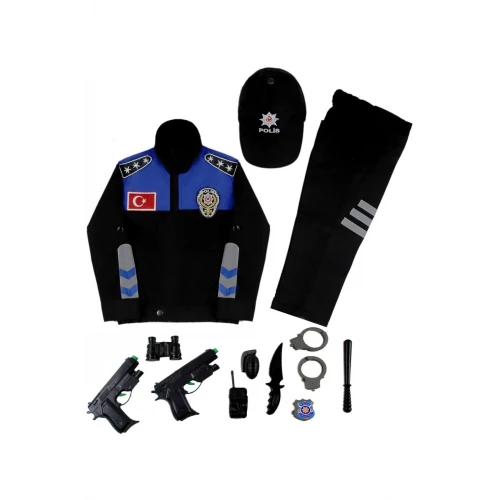 Astüm Sivil Toplum Polis Kostümü Çocuk Oyuncaklı