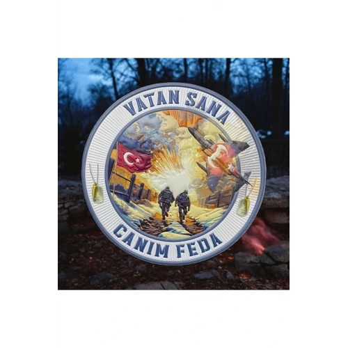Astüm Vatan Sana Canım Feda TPU Patch Peç Arma