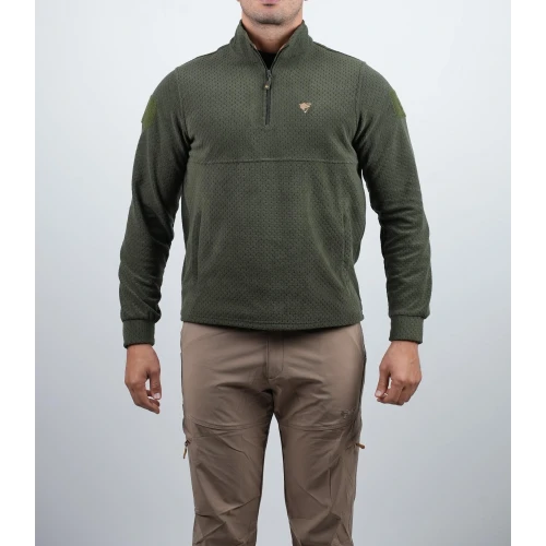 Astüm Wolftrap Tactical Yalaz Balıkçı Yaka Haki Taktik Polar Kazak