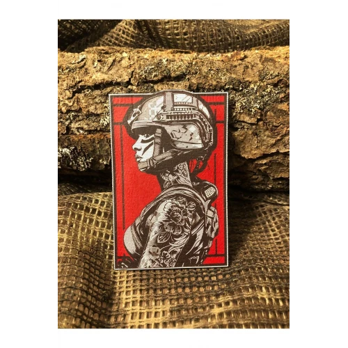 Woman Fighter Patch/Peç/Arma (8,7 x 5,6cm) Özel Tasarım Peç
