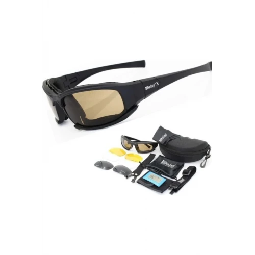 Astüm X7 Uv400 Polarize Değişebilir 4 Lensli Tactical ve Motorsiklet Gözlüğü ile Gözleriniz Güvende!