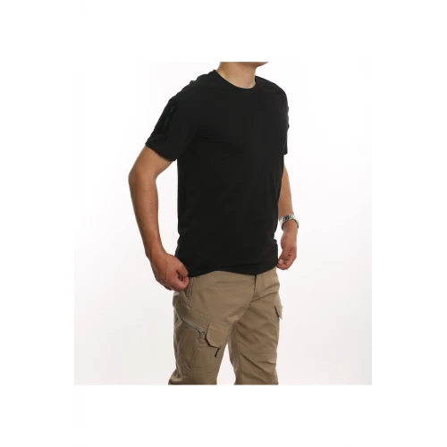 Astüm Yazlık Taktik Tişört Yakasız Siyah - 601