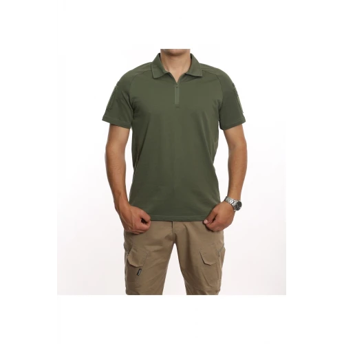 Astüm Yazlık Taktik Polo Yaka Haki Tshirt -602