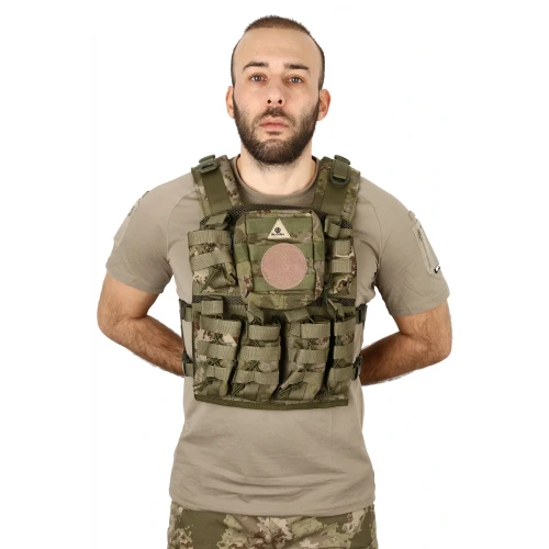 Astüm Yeni Tsk 4 Cepli ve Yan Çantalı Hücum Yeleği