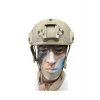 Astüm Koruyucu Kısa Bej Raylı Air-soft Kask Miğfer