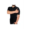 Astüm 2 Cepli Polo Yaka Kısa Kollu Taktik T-Shirt Siyah