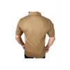 Astüm Polo Yaka 2 Cepli Kısa Kollu Taktik T-Shirt Koyu Bej