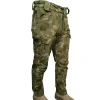Astüm 8 Cepli Askeri Kamuflaj Desenli Softshell Pantolon, İçi Polarlı Softshell Pantolon