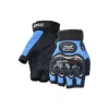 Astüm Attack Probiker Eldiven Yarım Probiker Motosiklet Eldiveni Korumalı Mavi