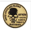 KAÇMA SADECE YORGUN ÖLECEKSİN Deri PEÇ - Arma - Askeri Patch