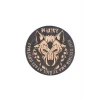 Astüm - Kurt Kışı Geçirir Ama Yediği Ayazı Unutmaz -Yuvarlak Deri Peç - Arma - Wolf Leather Patch
