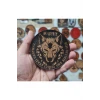 Astüm - Kurt Kışı Geçirir Ama Yediği Ayazı Unutmaz -Yuvarlak Deri Peç - Arma - Wolf Leather Patch