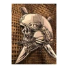 Skull&Blades Patch/Peç/Arma (9 x 7cm) Kafatası & Çelik Gücü Özel Tasarım Peç