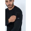 Astüm Taktik T-shirt Uzun Kol 801 Pike, Siyah