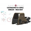 Astüm ULTRASHOT R-SPEC GREEN - RED DOT DARK EARTH SM26031DE