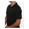 Astüm Yazlık Taktik Polo Yaka Siyah Tshirt -602