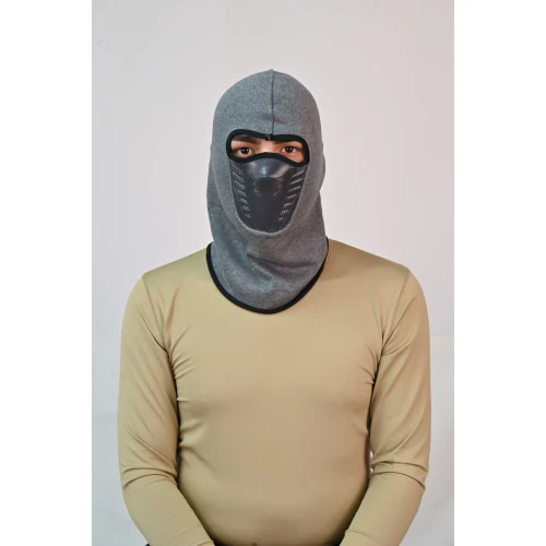 Plastik Korumalı Kar Başlığı Gri