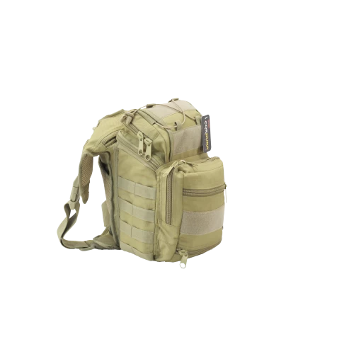Outdoor Cordura Kumaş Çok Bölmeli Çapraz Yan Çanta Bej