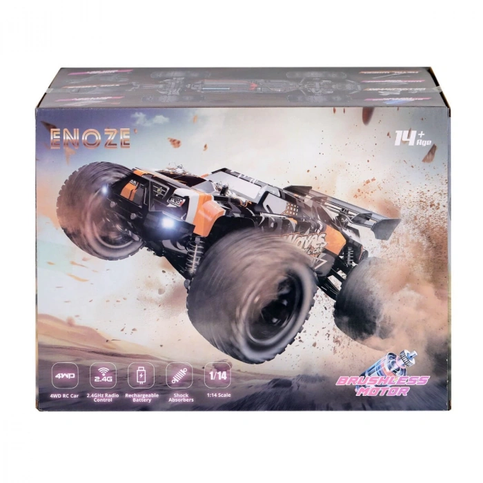 001E Kumandalı 4x4 Fırçası Motor 1:14 Gaser Arazi Aracı -Gepettoys