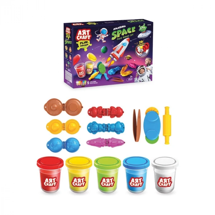 03733 İNANILMAZ UZAY OYUN HAMUR SET 380 GR