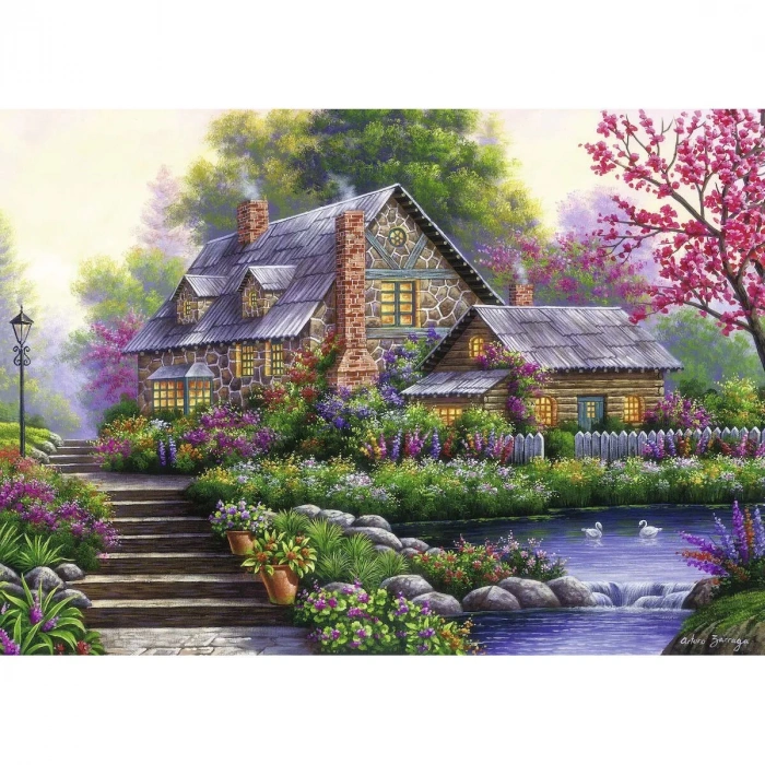 120004646 Romantic Cottage 1000 parça Ravensburger Puzzle