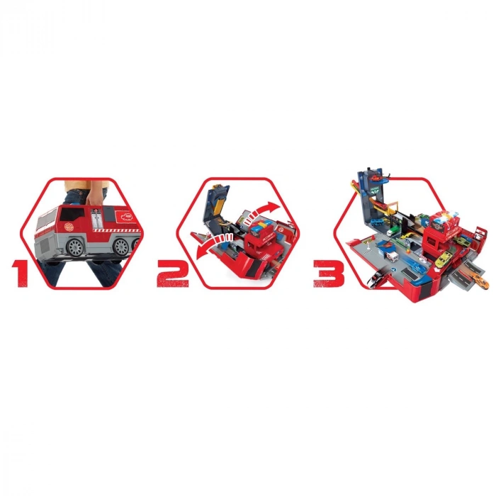 203719005 Folding Fire Truck Playset