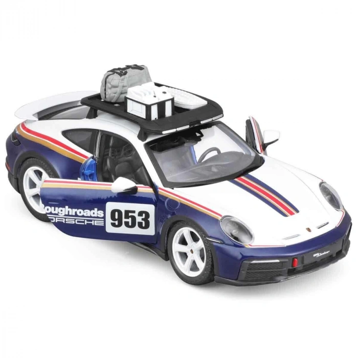28029 Burago 1:24 Porsche 911 Dakar Model Araba -Sunman