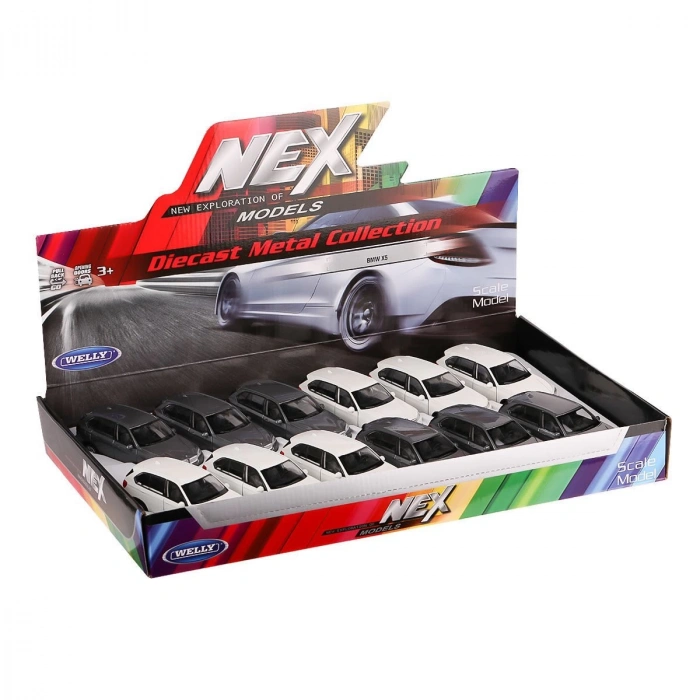 43691 Welly BMW X5 Çek Bırak Model Araba -Karsan Oyuncak